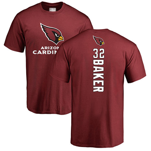 Arizona Cardinals Men Maroon Budda Baker Backer NFL Football #32 T Shirt->nfl t-shirts->Sports Accessory